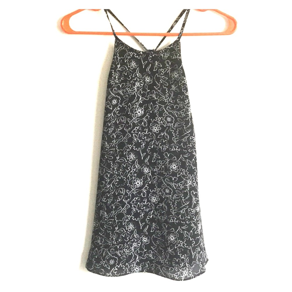 RW & Co. Patterned Tank - Black/White S NWT